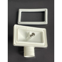 Перелив прямокутний пластик