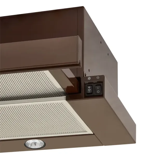 Витяжка кухонна ELEYUS BREEZE 700 60 BR (коричнева, телескопічна)