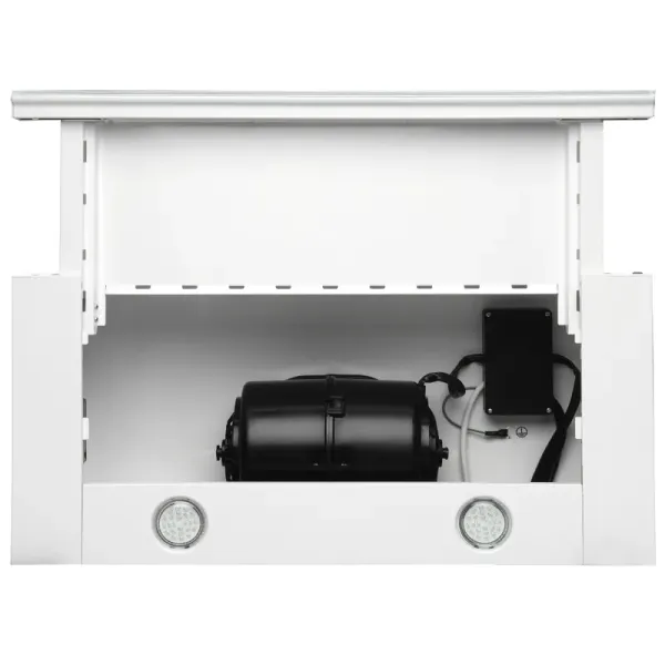 Витяжка кухонна ELEYUS STORM G 700 LED SMD 60 WH (біла, телескопічна)