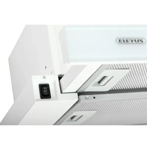 Витяжка кухонна ELEYUS STORM G 700 LED SMD 60 WH (біла, телескопічна)