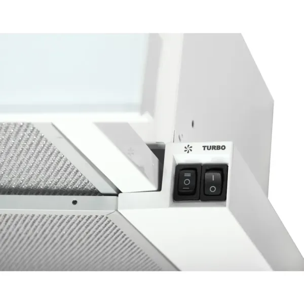 Витяжка кухонна ELEYUS STORM G 700 LED SMD 60 WH (біла, телескопічна)