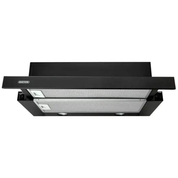 Витяжка кухонна ELEYUS STORM G 700 LED SMD 60 BL (чорна, телескопічна)