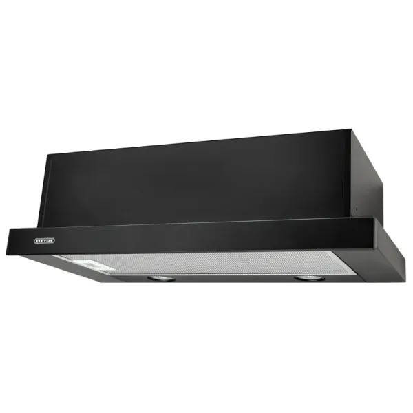 Витяжка кухонна ELEYUS STORM G 700 LED SMD 60 BL (чорна, телескопічна)