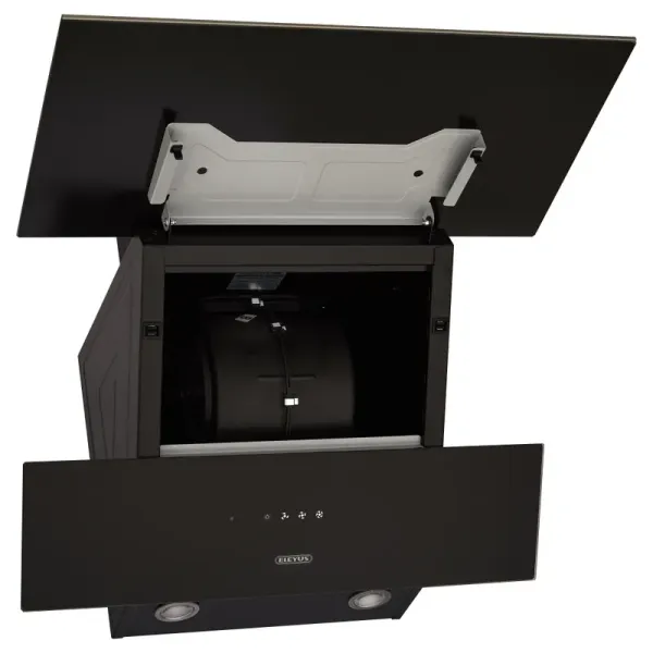 Витяжка кухонна ELEYUS LUNA 1200 LED 60 BL (чорна, вертикальна)