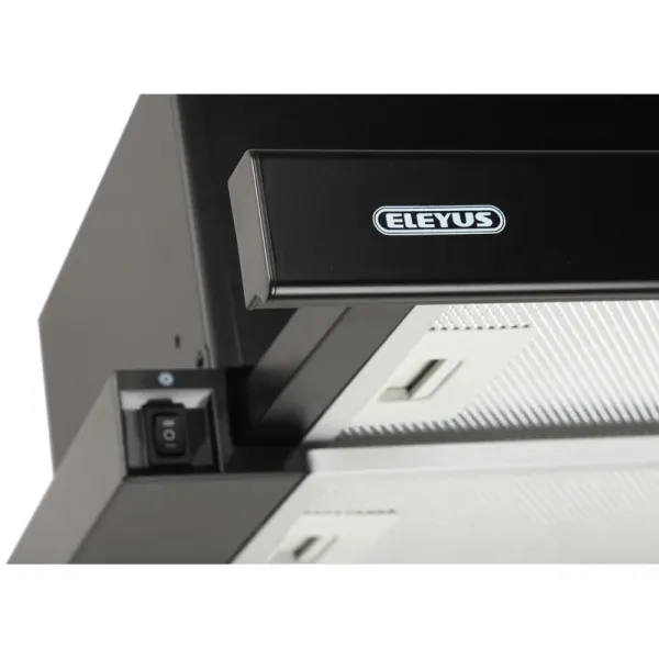 Витяжка кухонна ELEYUS STORM 700 60 BL (чорна, телескопічна)