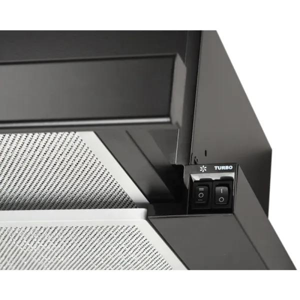 Витяжка кухонна ELEYUS STORM 700 60 BL (чорна, телескопічна)