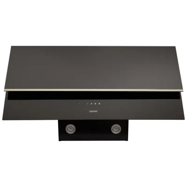Витяжка кухонна Eleyus LUNA 1200 LED 90 BL (чорна, вертикальна)