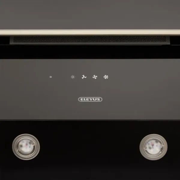 Витяжка кухонна Eleyus LUNA 1200 LED 90 BL (чорна, вертикальна)