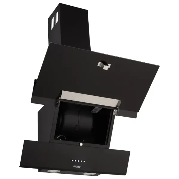 Витяжка кухонна ELEYUS FOCUS 700 60 BL (чорна, вертикальна)