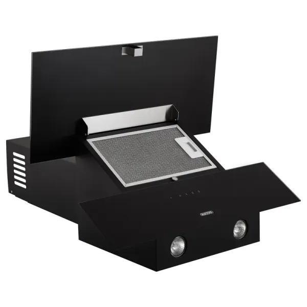 Витяжка кухонна ELEYUS ELEMENT 700 60 BL (чорна, вертикальна)