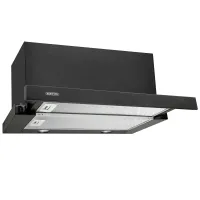Витяжка кухонна ELEYUS STORM G 1200 LED SMD 60 BL (чорна, телескопічна)