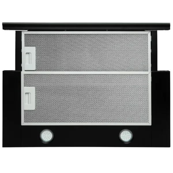 Витяжка кухонна ELEYUS STORM G 1200 LED SMD 60 BL (чорна, телескопічна)