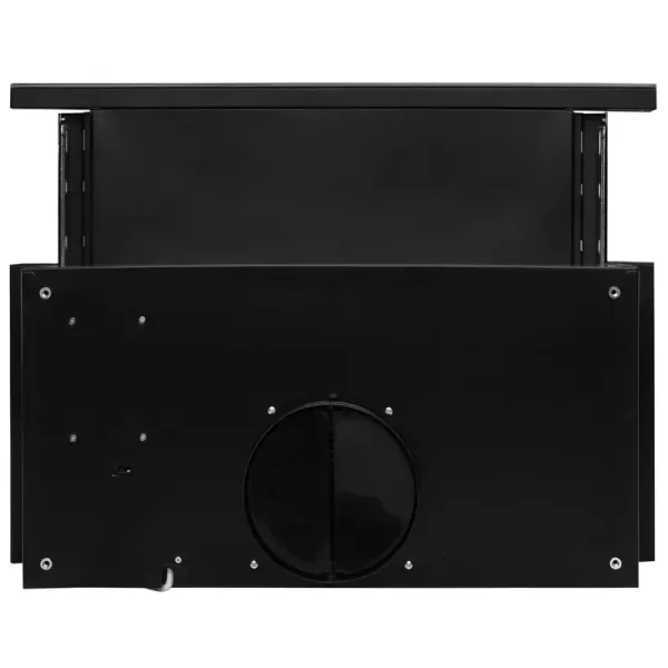 Витяжка кухонна ELEYUS STORM G 1200 LED SMD 60 BL (чорна, телескопічна)