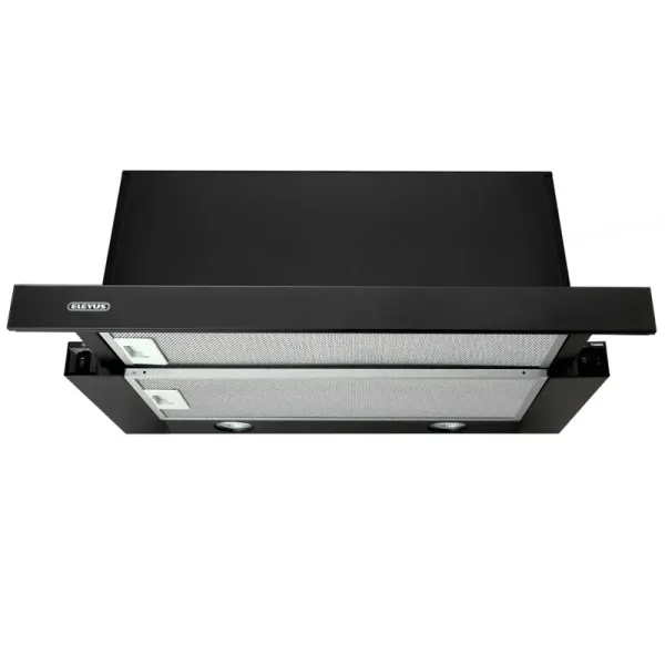 Витяжка кухонна ELEYUS STORM G 1200 LED SMD 60 BL (чорна, телескопічна)