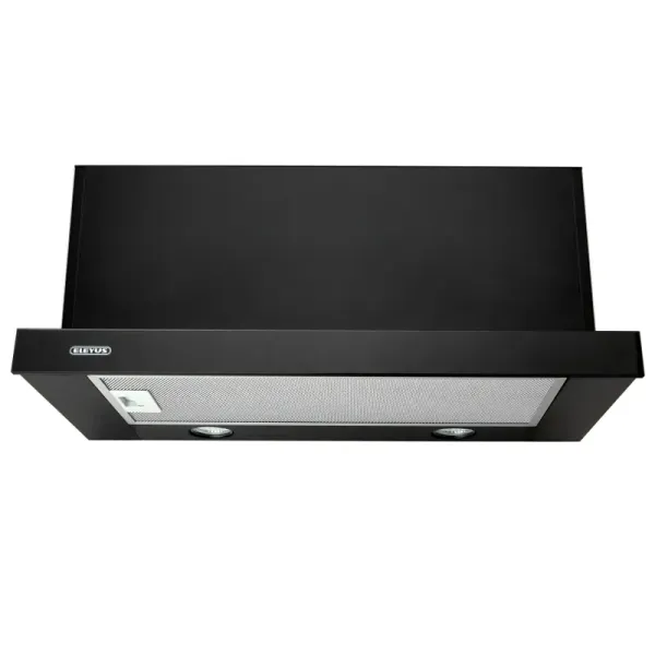 Витяжка кухонна ELEYUS STORM G 1200 LED SMD 60 BL (чорна, телескопічна)