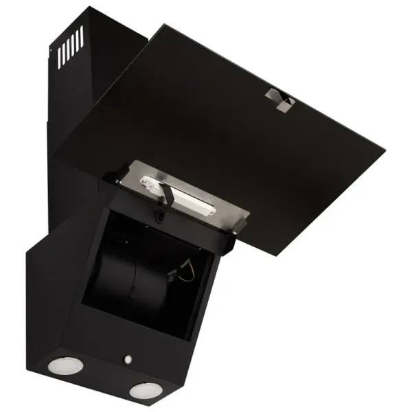 Витяжка кухонна ELEYUS CRISTAL 1000 LED 60 BL (чорна, вертикальна)