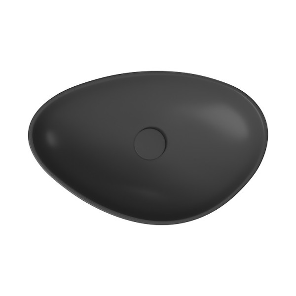 Раковина Moduo 55 на стільницю асиметрична Антрацит