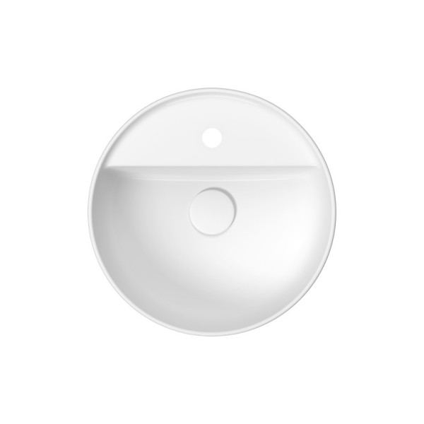 Умивальник на стільницю круглий MODUO 40х40 з отвором для змішувача