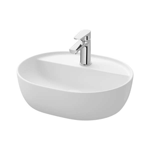 Умивальник на стільницю овальний MODUO 50х40 см з отвором для змішувача