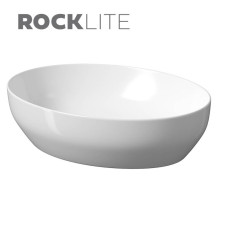 Умивальник на стільницю еліпс Larga 50х38 білий матовий