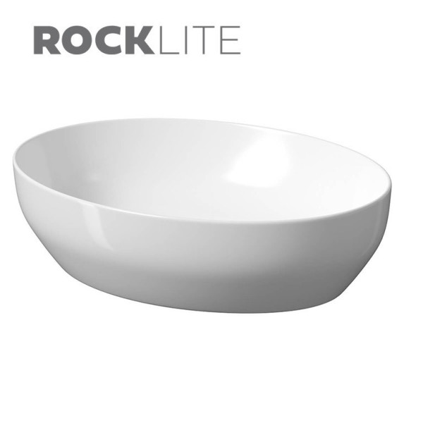 Умивальник на стільницю еліпс Larga 50х38 см білий