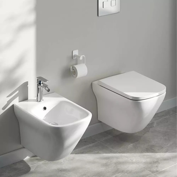 SET B332 Унітаз підвісний Cersanit Larga CLEAN ON з дюропластовим сидінням Slim