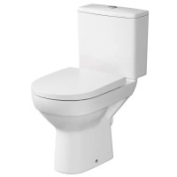 Унітаз-компакт Cersanit CITY 601 CleanOn 010 з бачком 3/5л безобідковий із сидінням з мікроліфтом