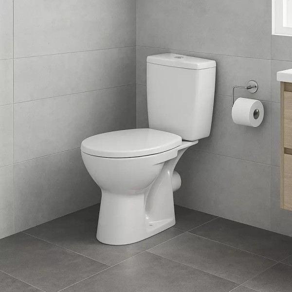 Унітаз-компакт Cersanit 818 Creta SE011 з бачком 3/6л і поліпропіленовим сидінням