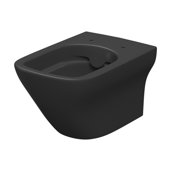 СЕТ B575 Унітаз підвісний Cersanit LARGA CLEAN ON з дюропластовим сидінням SLIM WRAP/АНТРАЦИТОВИЙ МАТ