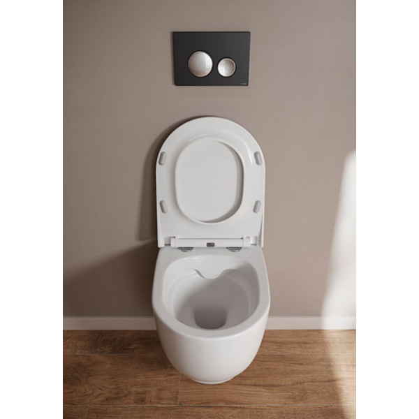 СET C190 Унітаз підвісний Cersanit LUNA CLEAN ON з дюропластовим сидінням