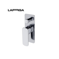 Змішувач для ванни та душу LARGA з коробкою прихованого монтажу, Хром