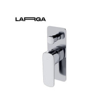 Змішувач для ванни та душу LARGA з коробкою прихованого монтажу, Хром
