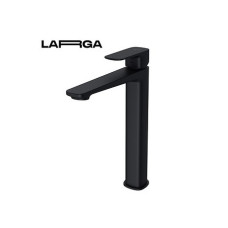 Змішувач для умивальника LARGA високий Чорний