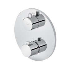 Змішувач для ванни та душу з термостатом ZEN з коробкою прихованого монтажу, хром