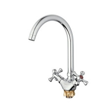 Змішувач Zegor дворукий для мийки DTZ4-A827