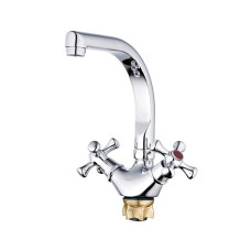 Змішувач Zegor дворукий для мийки DTZ4-D827