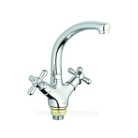 Змішувач Zegor дворукий для мийки DML4-А827