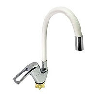 Змішувач Zegor однорукий для кухні/гнучкий гусак  YUB4-F181KW/білий