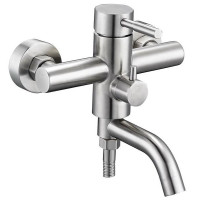 Змішувач Zegor з нержавійки для ванни SAP3-A097