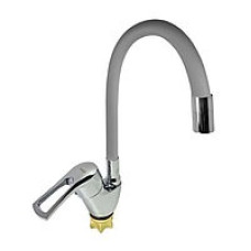 Змішувач Zegor однорукий для кухні/гнучкий гусак YUB4-F181GY/сірий