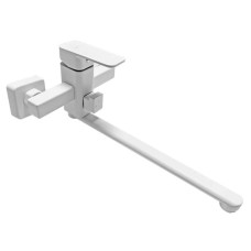 Змішувач Zegor однорукий для ванни довгий носик LEB7-B123YW/Білий