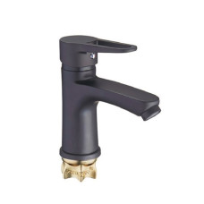Змішувач Zegor однорукий для умивальника PUD1-A045YB/Чорний
