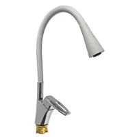 Змішувач Zegor гнучкий гусак NOF4-F033GY/сірий