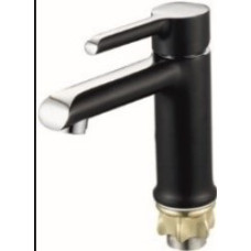 Змішувач Zegor для умивальника EZO1-A036YB/чорний+хром