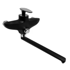 Змішувач Zegor однорукий для ванни SAT7-А010YB/чорний+хром