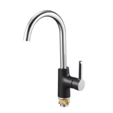 Змішувач Zegor для мийки EZO4-A036YB/чорний+хром