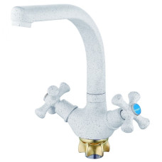 Змішувач Zegor дворукий мийка DTZ4-D827KW/білий