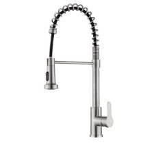 Змішувач Zegor нержавійка для мийки SAP4-G097