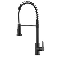 Змішувач Zegor нержавійка для мийки SAP4-G097KB/чорний