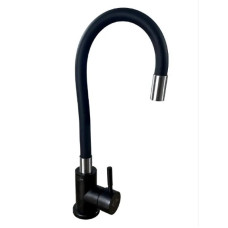 Змішувач SOLONE для кухні/ гнучкий гусак EZA4-F090YB/чорний мат